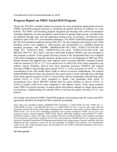 Progress Report on NDSU EarlyGEM Program