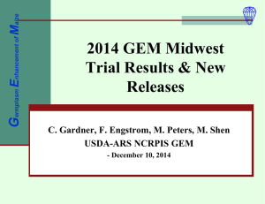 2014 GEM Midwest Trial Results &amp; New Releases G