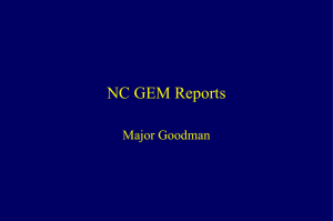 NC GEM Reports Major Goodman