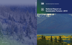 National Report on Sustainable Forests—2010 National Report on Sustainable For ests—2010