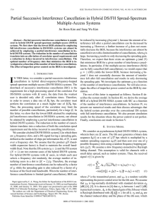 Partial Successive Interference Cancellation in Hybrid DS/FH Spread-Spectrum Multiple-Access Systems