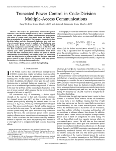 Truncated Power Control in Code-Division Multiple-Access Communications , Senior Member, IEEE,