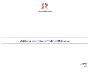 Additional Information of Technical Relevance Revision 0 April 20, 2004 Page 47