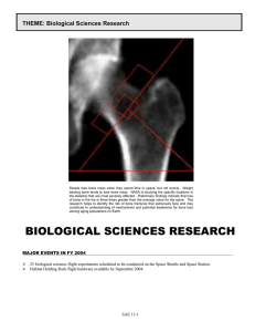THEME: Biological Sciences Research