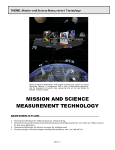 THEME: Mission and Science Measurement Technology