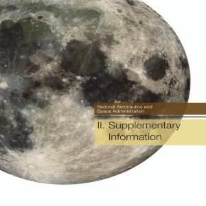 II. Supplementary Information National Aeronautics and Space Administration