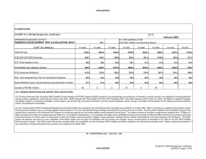 EXHIBIT R-2, RDT&amp;E Budget Item Justification COST ($ in Millions) February 2005