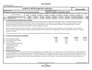 Exhibit R-2, RDT&amp;E Budget Item Justification February 2005 UNCLASSIFIED