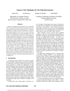 Express Cube Topologies for On-Chip Interconnects