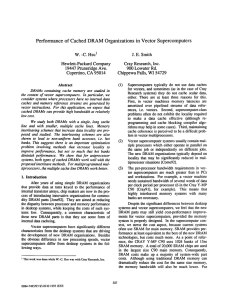 of Cached DRAM Organizations in Vector Supercomputers