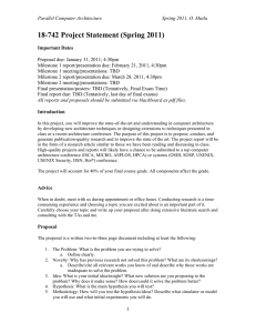 18-742 Project Statement (Spring 2011)