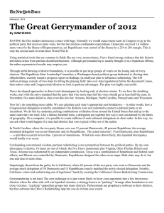 The Great Gerrymander of 2012
