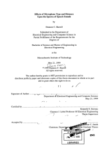 Effects  of Microphone  Type  and Distance by C.