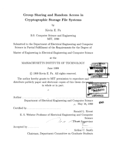 Group  Sharing  and  Random  Access ... Cryptographic  Storage  File  Systems E.