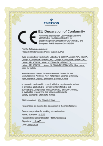 EU Declaration of Conformity