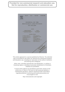 This article appeared in a journal published by Elsevier. The... copy is furnished to the author for internal non-commercial research