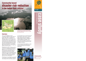 case study disaster risk reduction Community-based