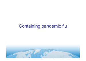 Containing pandemic flu