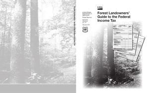 Forest Landowners’ Guide to the Federal Income Tax For
