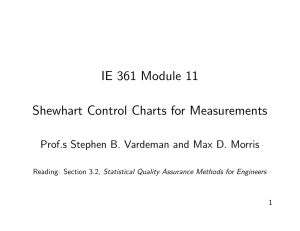 IE 361 Module 11 Shewhart Control Charts for Measurements