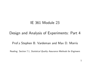 IE 361 Module 23 Design and Analysis of Experiments: Part 4