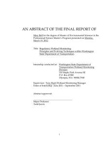 AN ABSTRACT OF THE FINAL REPORT OF