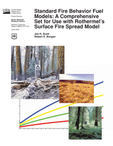 Standard Fire Behavior Fuel Models: A Comprehensive Set for Use with Rothermel’s