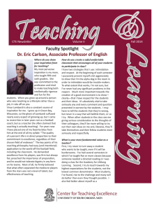 &amp; Learning Teaching Faculty Spotlight