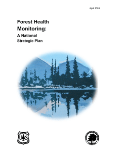 Monitoring:  Forest Health A National