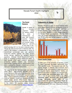 Nevada Forest Health Highlights 2014  Components of Change