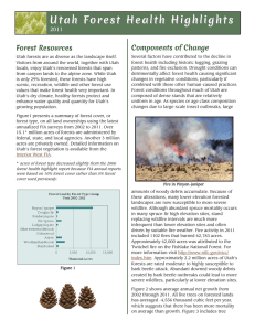 Utah Forest Health Highlights  Components of Change Forest Resources