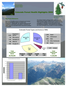 Colorado Forest Health Highlights 2008