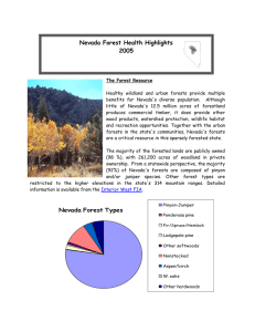 Nevada Forest Health Highlights 2005