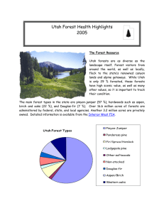 Utah Forest Health Highlights 2005