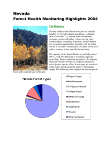 Nevada Forest Health Monitoring Highlights 2004  The Resource