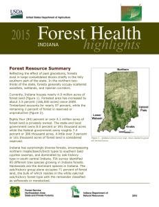 Forest Health highlights 2015 INDIANA