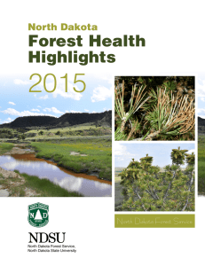 2015 Forest Health Highlights North Dakota