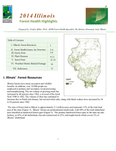 2 0 1 4 I l l i n o... Forest Health Highlights