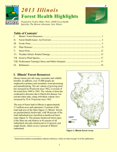 2 0 1 3   I l l i... Forest Health Highlights