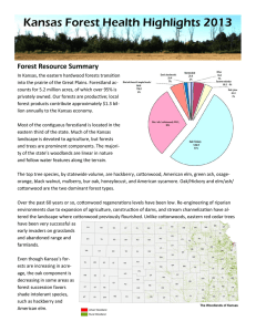 Kansas Forest Health Highlights 2013 Forest Resource Summary