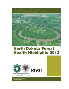 North Dakota Forest Health Highlights 2013 North Dakota Forest Service