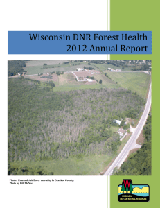 Wisconsin DNR Forest Health 2012 Annual Report Page | 1