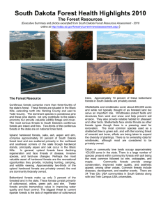 South Dakota Forest Health Highlights 2010 The Forest Resources )  :