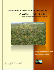 Annual Report 2010 Wisconsin Forest Health Protection Wisconsin Forest Health Protection Program