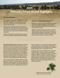 2009 Nebraska Forest Health Highlights The Forest Resource