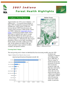 2 0 0 7  I n d i a... F o r e s t  H e a... 1. Indiana’s Forest Resources