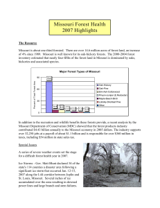 Missouri Forest Health 2007 Highlights