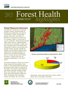 Forest Health highlights 2015 CONNECTICUT
