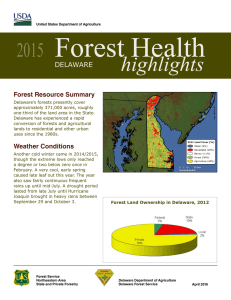 Forest Health highlights 2015 DELAWARE