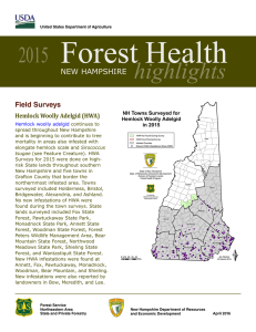 Forest Health highlights 2015 NEW HAMPSHIRE